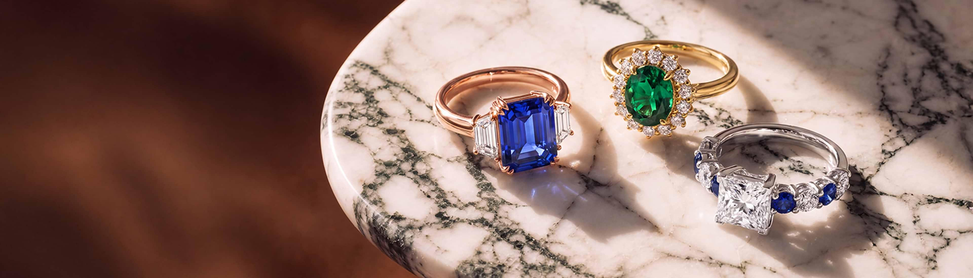 Gemstone Engagement Rings
