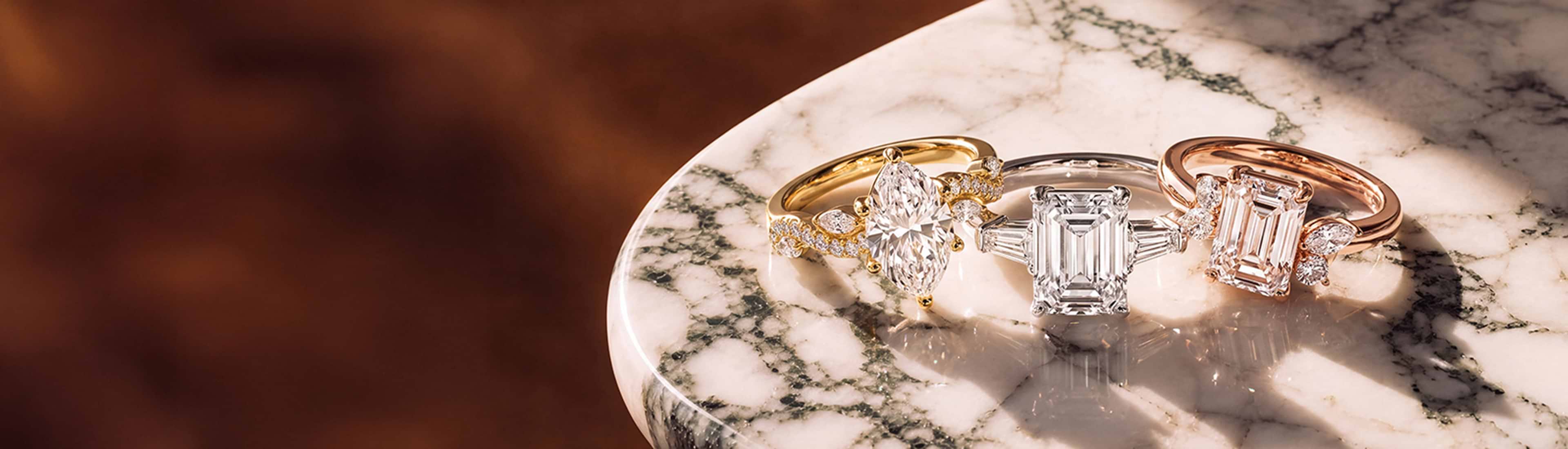 Side Stone Engagement Rings