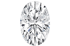 Im Labor gezüchteter ovaler Diamant