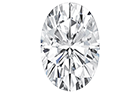 Oval labbodlad diamant