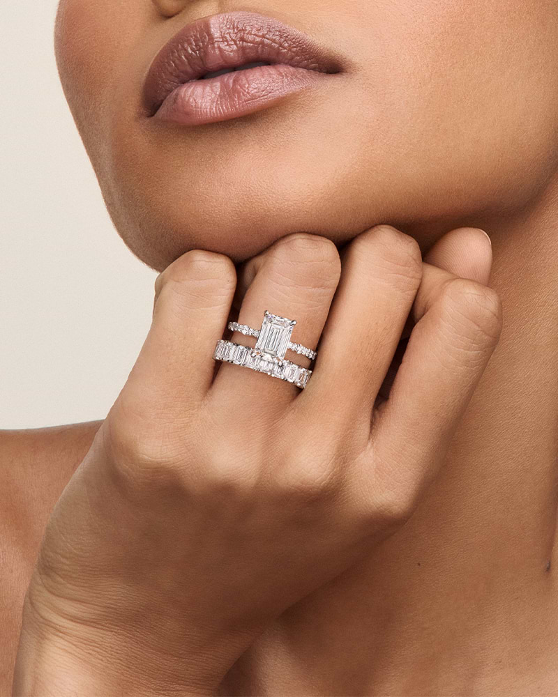 Lab grown engagement rings