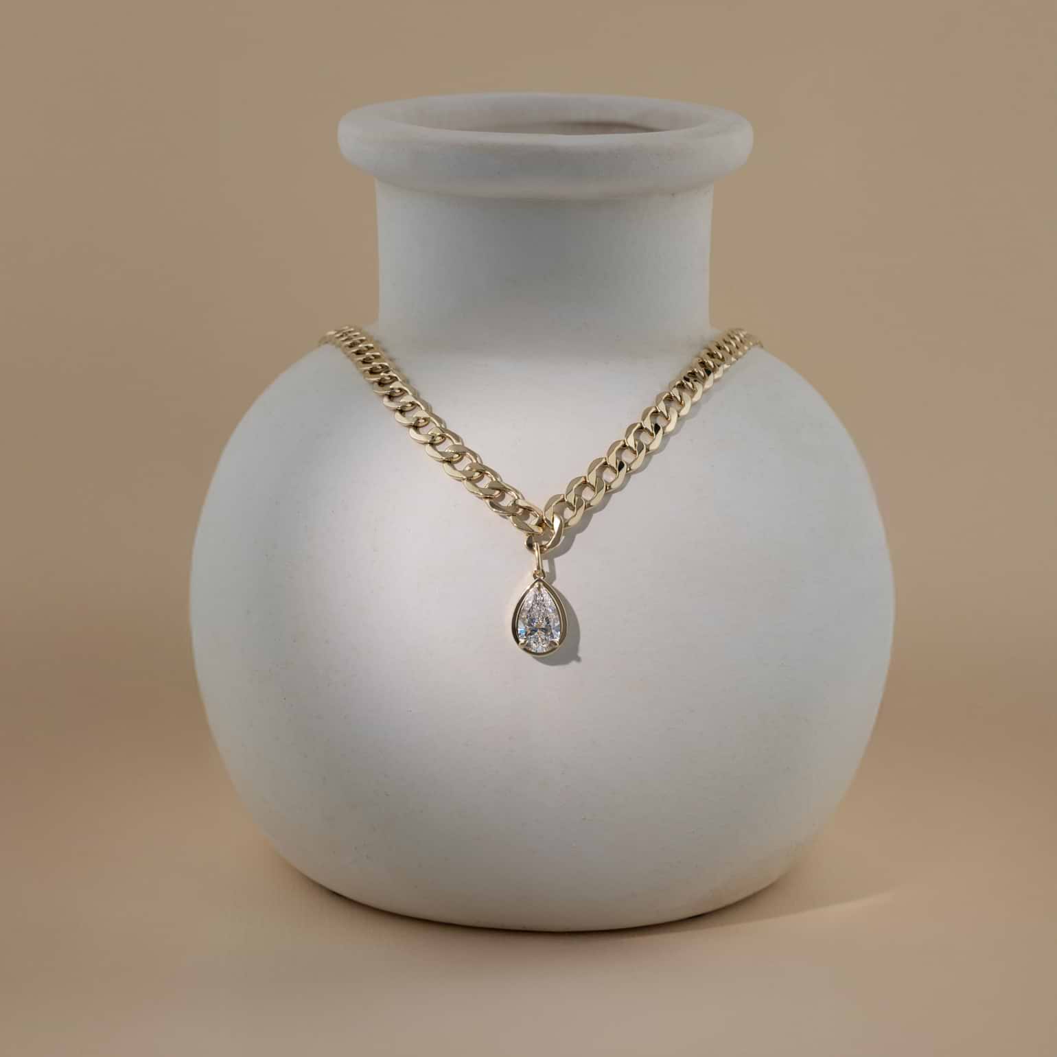 13 2/5 ctw Round Lab Grown Diamond Side Stone Engagement Ring 18K White Gold, EF, VS2+