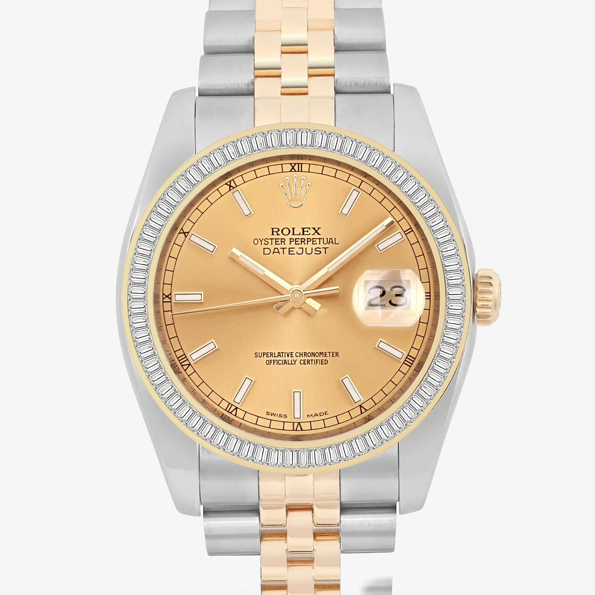 Additional Image 1 for  3 ctw Baguette Lab Grown Diamond  Rolex Watch