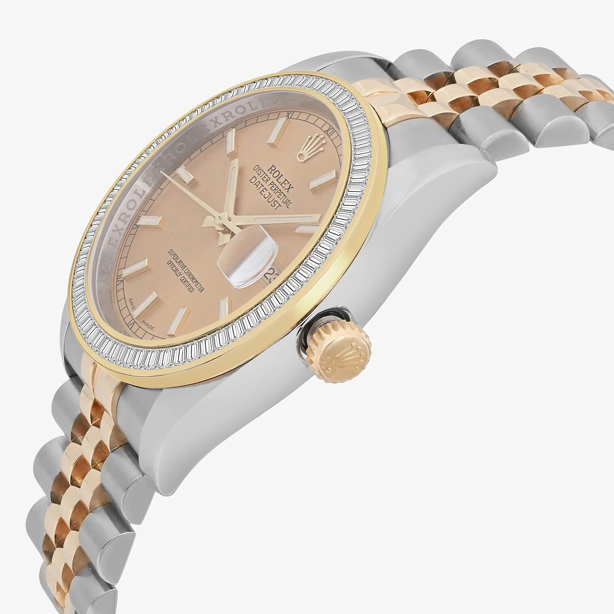 Additional Image 2 for  3 ctw Baguette Lab Grown Diamond  Rolex Watch