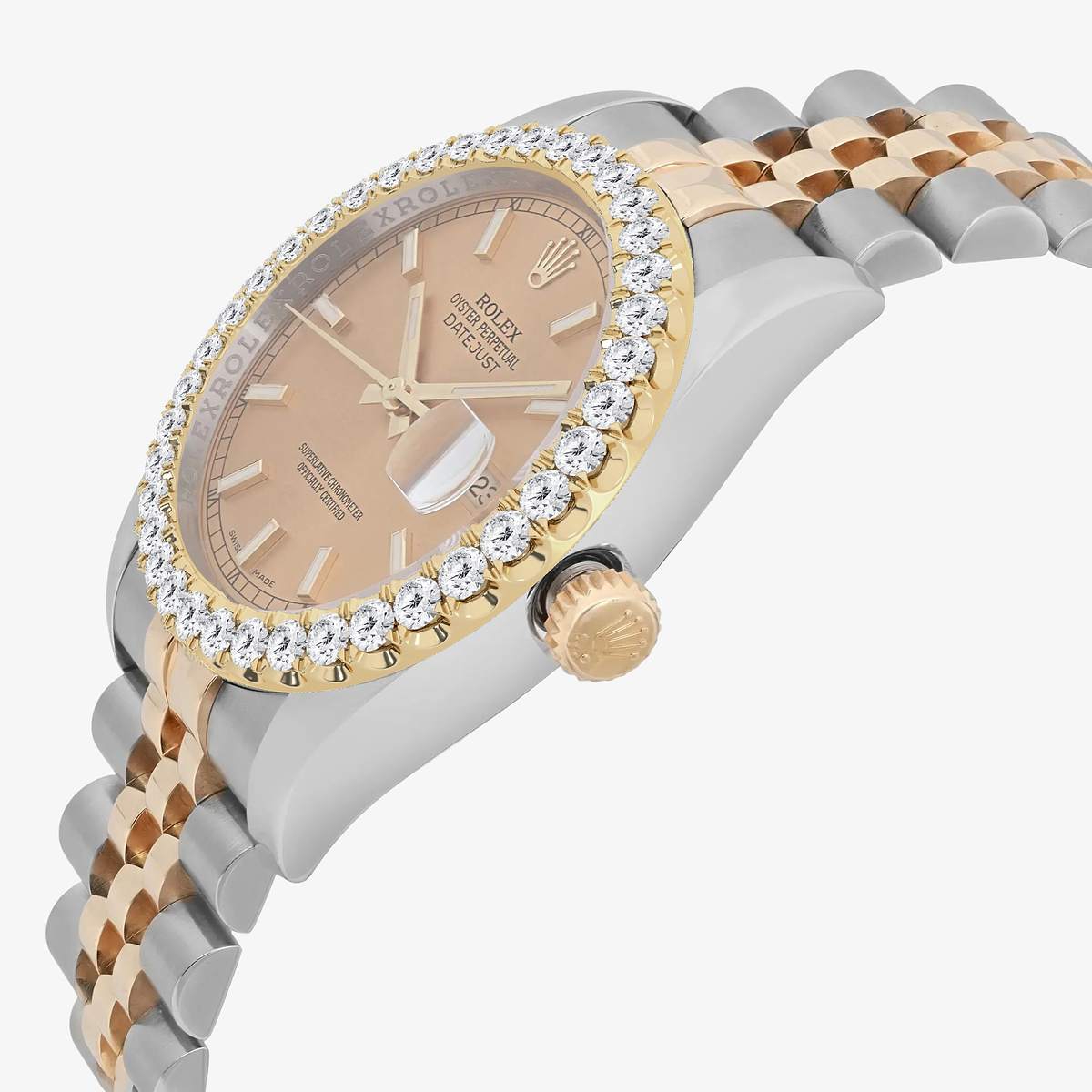 Additional Image 2 for  3 ctw Round Lab Grown Diamond  Rolex Watch