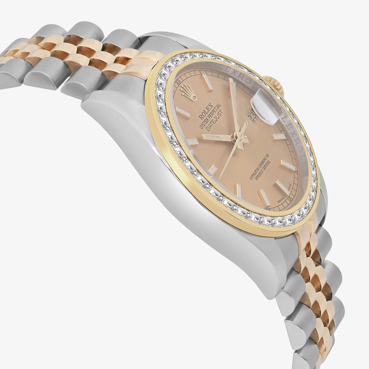 Additional Image 3 for  2 2/3 ctw Trapezoid Lab Grown Diamond  Rolex Watch