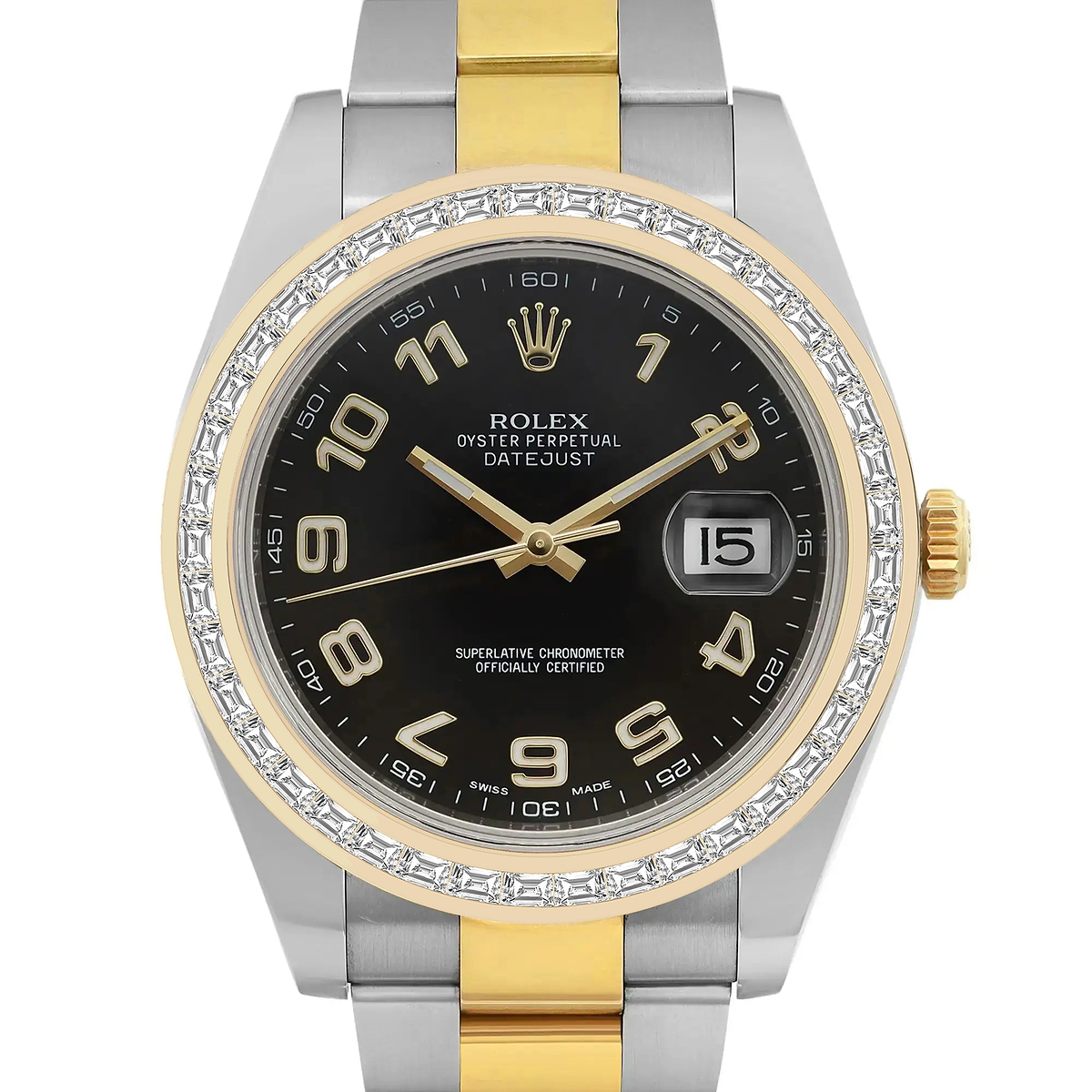 Additional Image 1 for  2 7/8 ctw Trapezoid Lab Grown Diamond  Rolex Watch