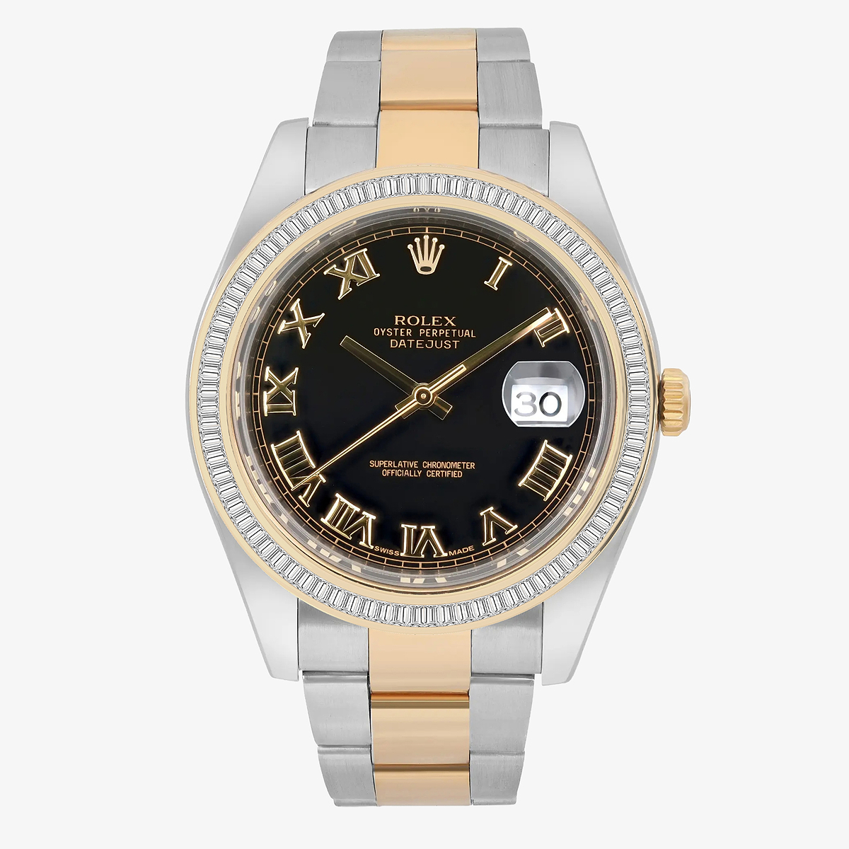 2 1/3 ctw Baguette Lab Grown Diamond  Rolex Watch