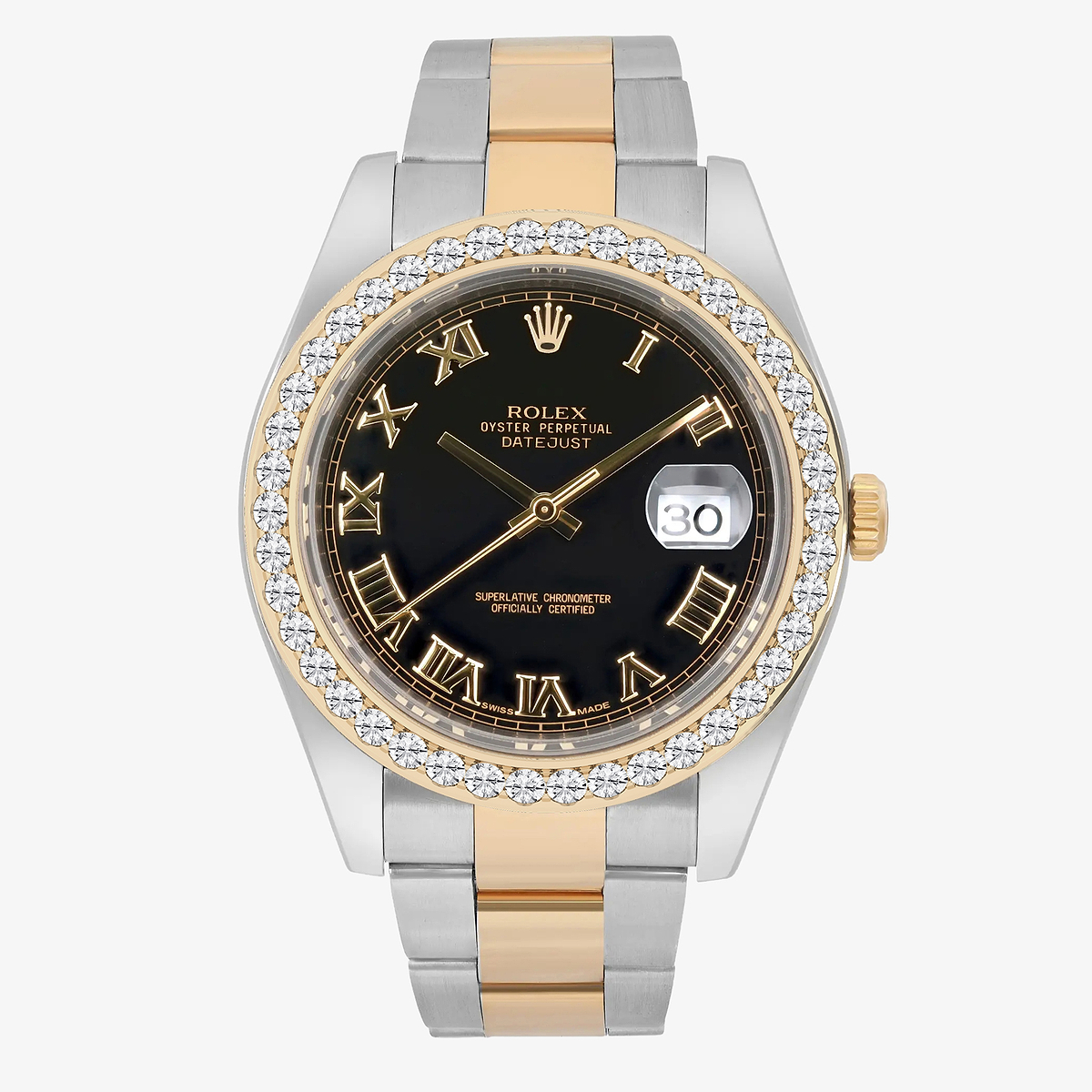 3 ctw Round Lab Grown Diamond  Rolex Watch