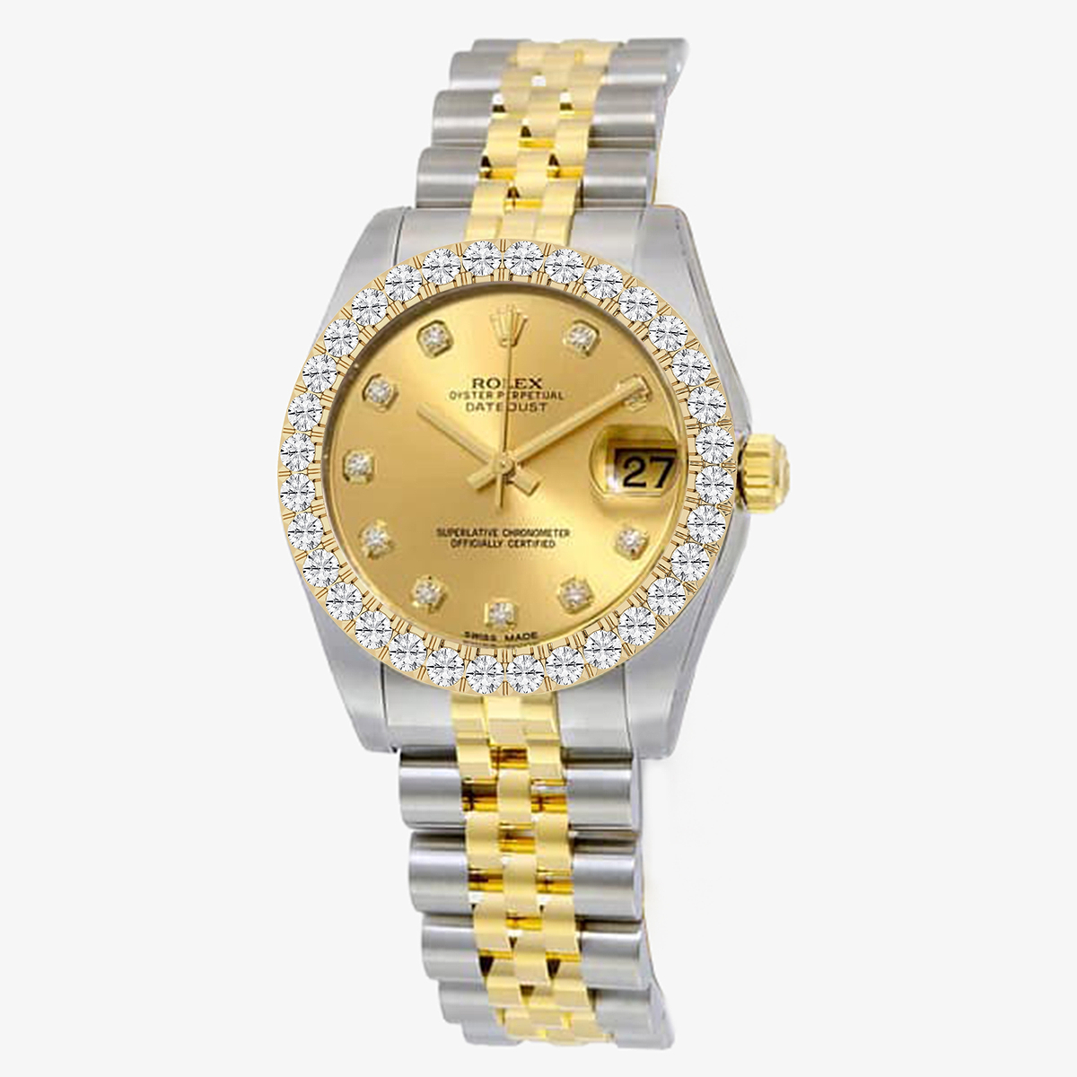 Additional Image 2 for  2 2/5 ctw Round Lab Grown Diamond  Rolex Watch