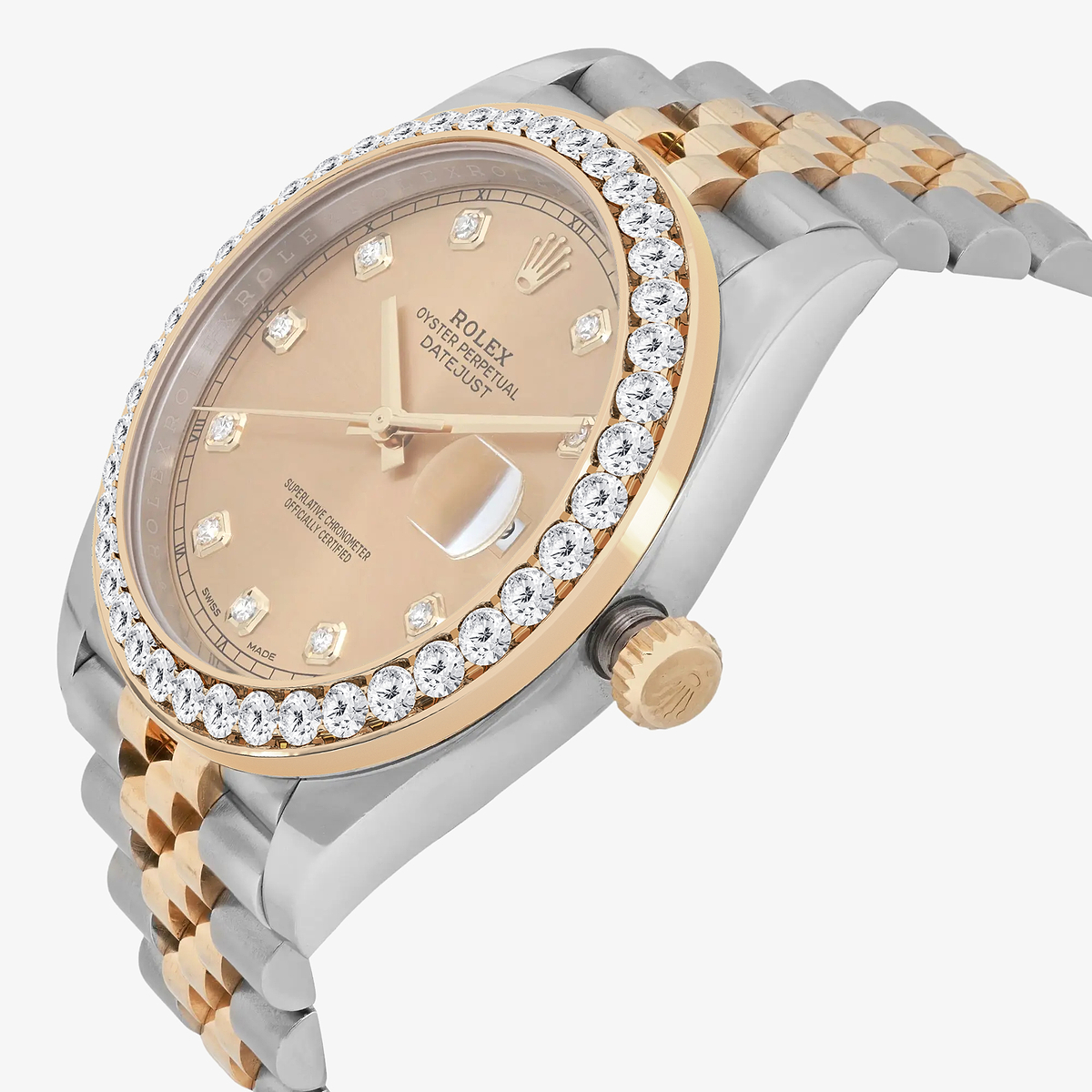 Additional Image 2 for  3 ctw Round Lab Grown Diamond  Rolex Watch