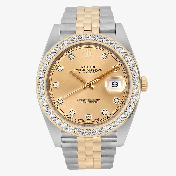 Rolex Datejust 41mm - 3 ctw Round Lab Grown Diamond  Rolex Watch