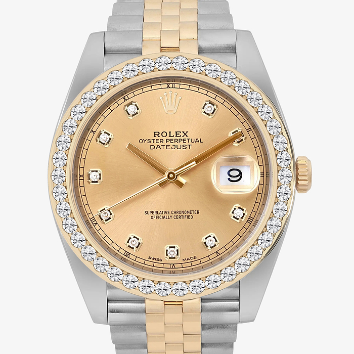 Rolex Datejust 41mm - 3 ctw Round Lab Grown Diamond  Rolex Watch