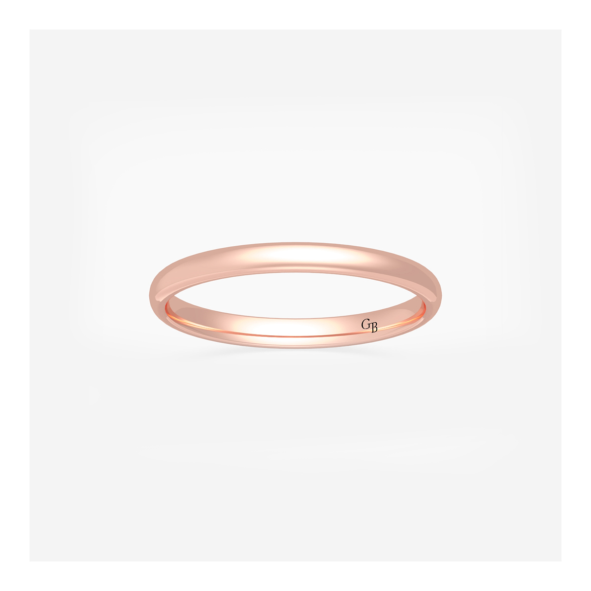 2mm High Polished Classic Wedding Band