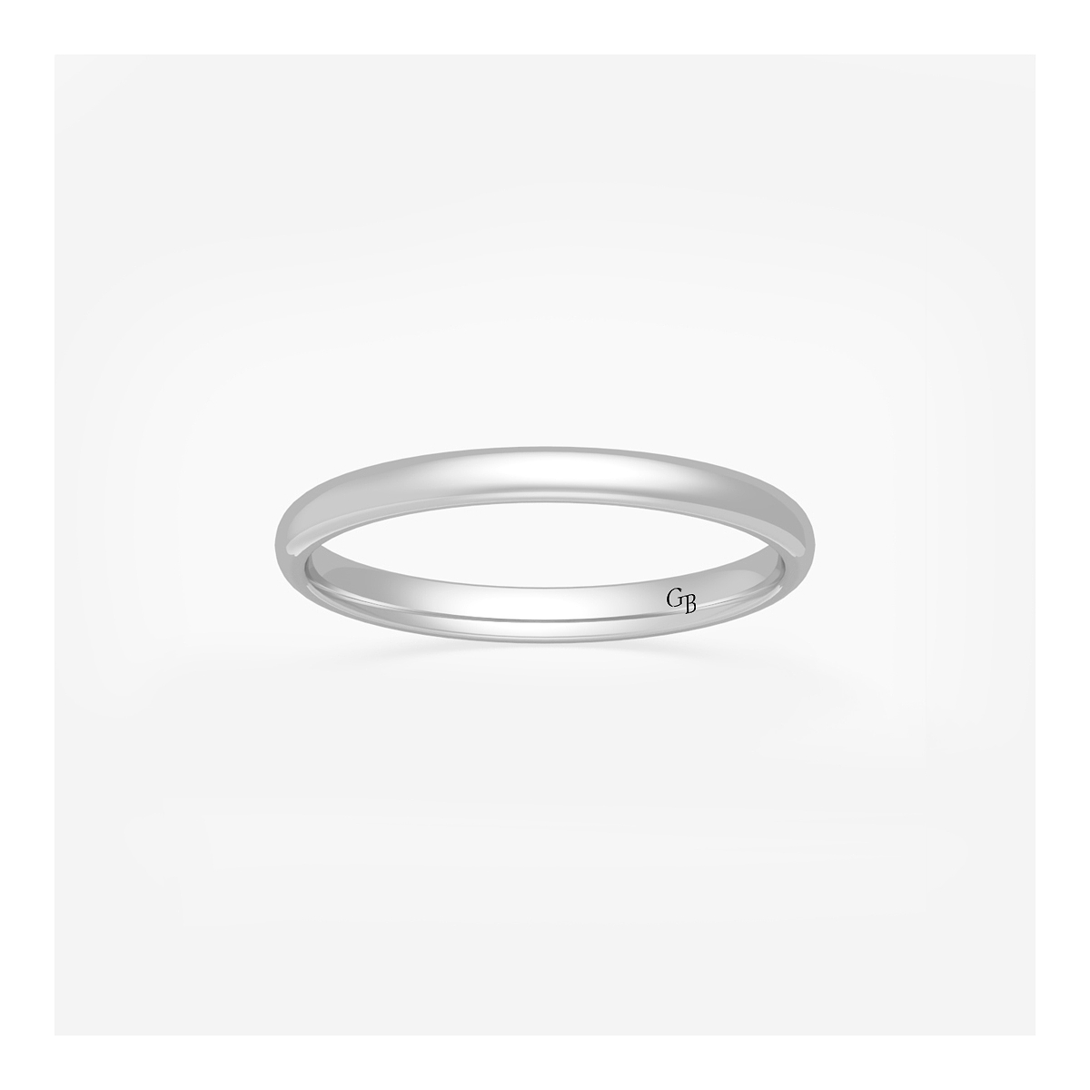 2mm High Polished Classic Wedding Band