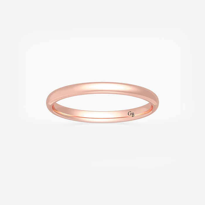 2mm High Polished Classic Wedding Band