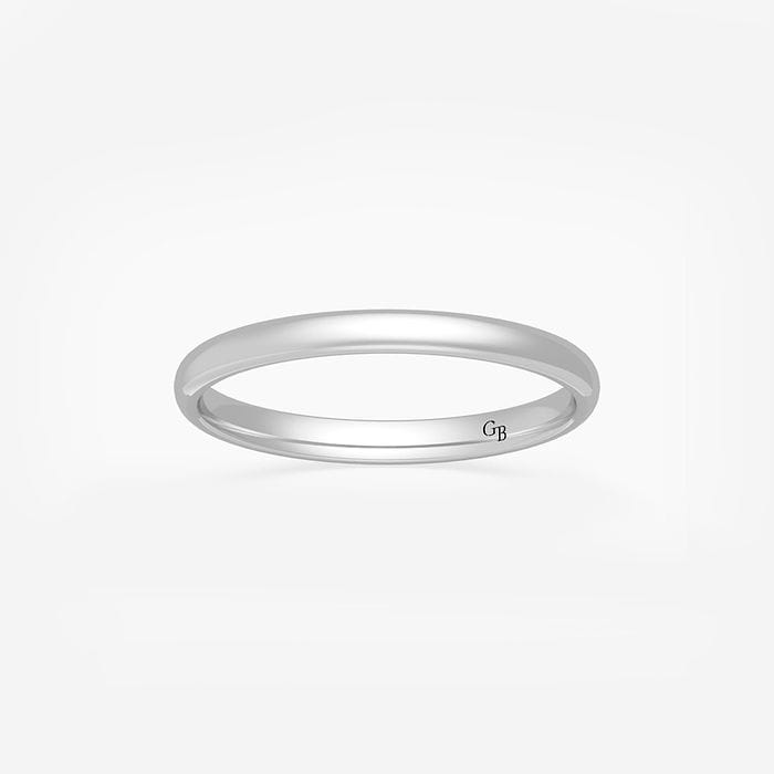 2mm High Polished Classic Wedding Band