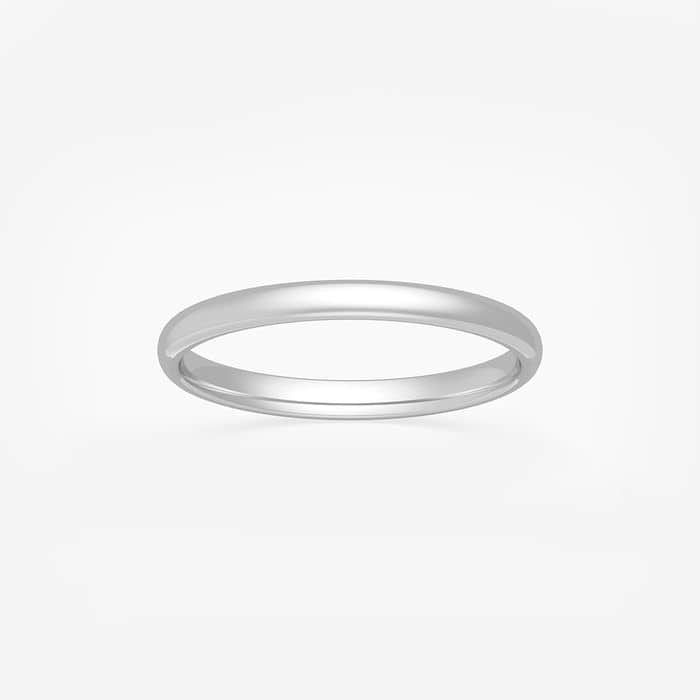 2mm High Polished Classic Wedding Band
