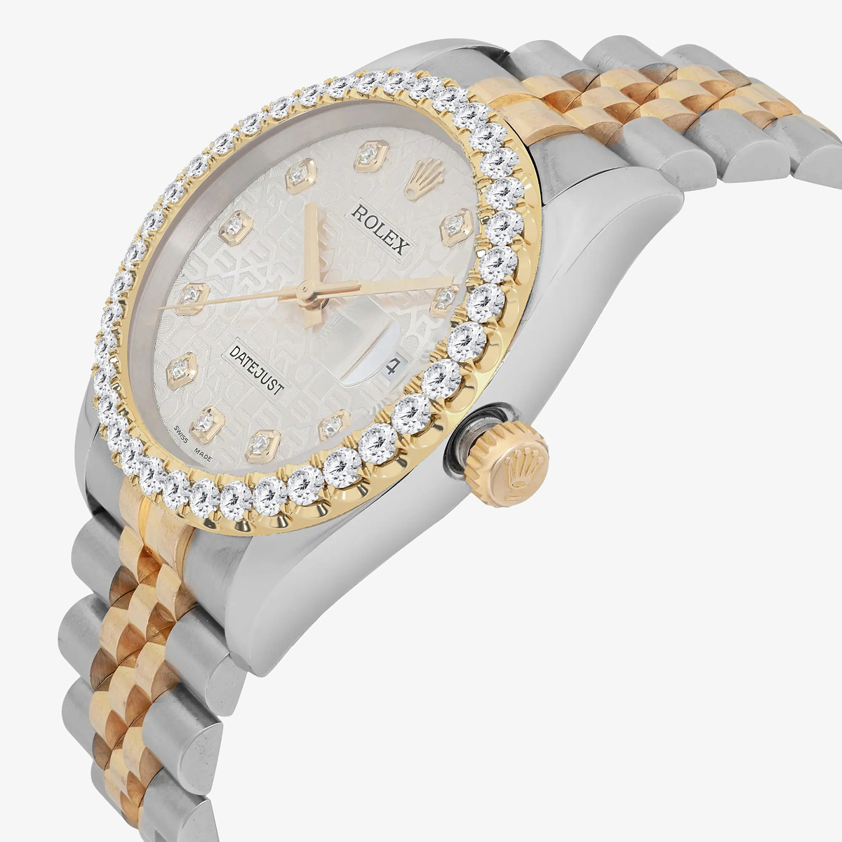 Additional Image 2 for  3 ctw Round Lab Grown Diamond  Rolex Watch
