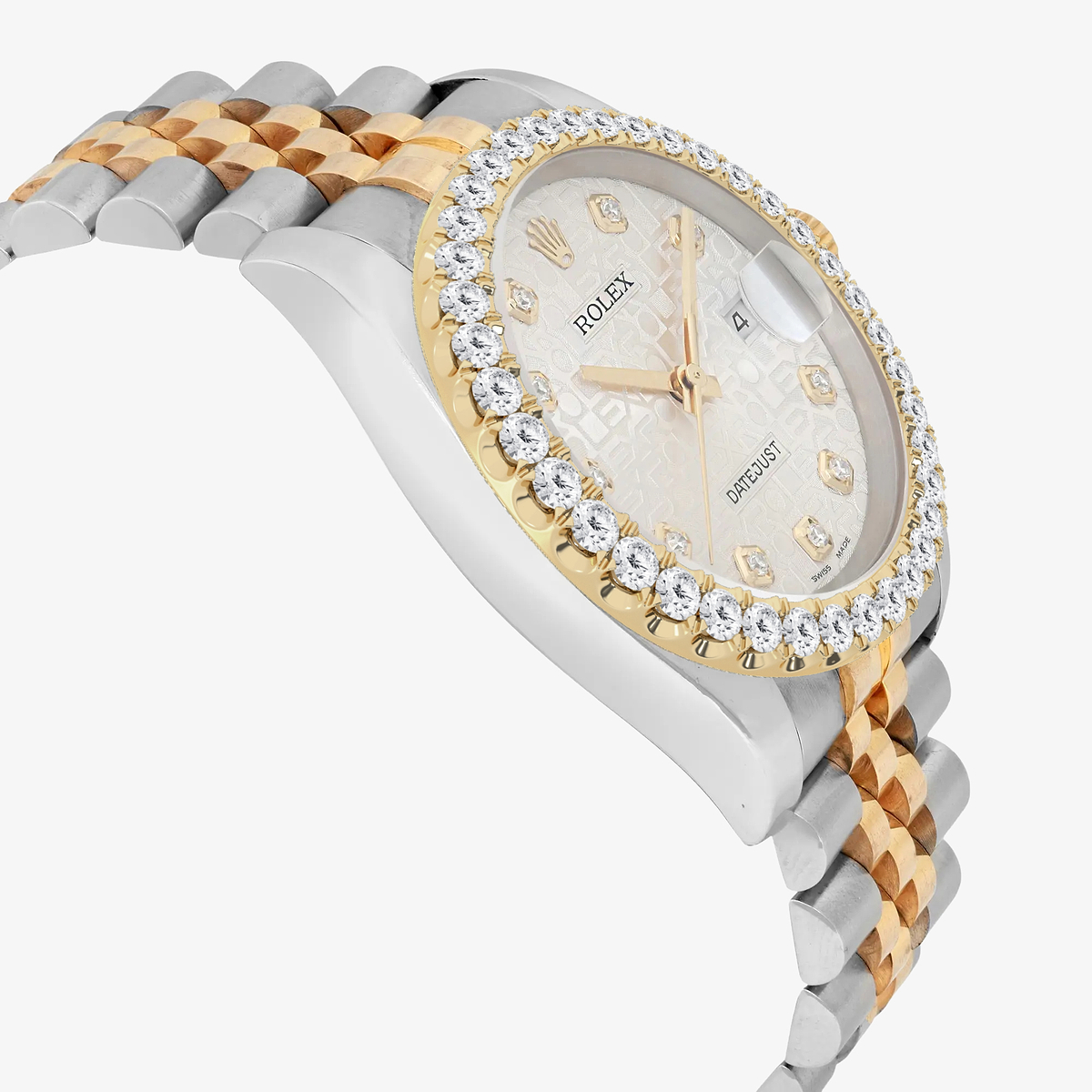 Additional Image 3 for  3 ctw Round Lab Grown Diamond  Rolex Watch