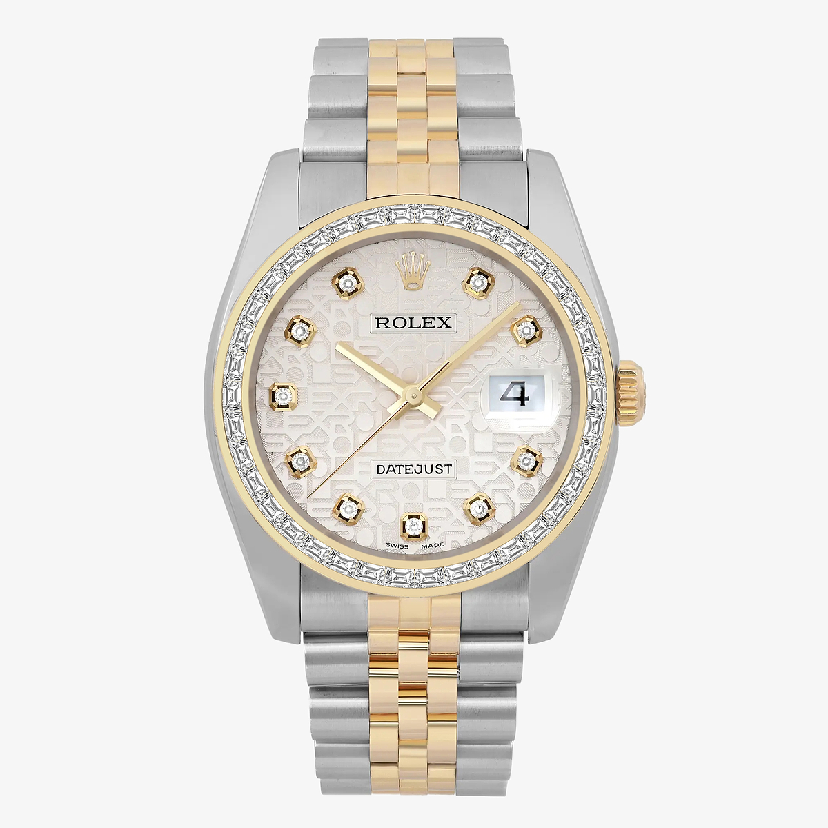 2 2/3 ctw Trapezoid Lab Grown Diamond  Rolex Watch