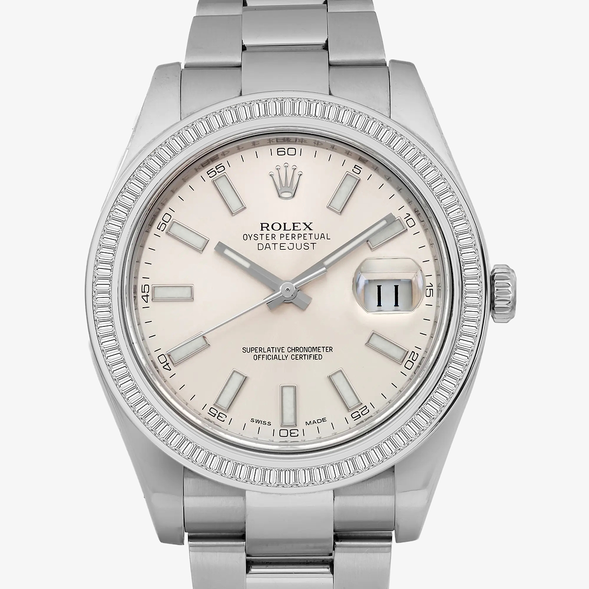 Additional Image 1 for  2 1/3 ctw Baguette Lab Grown Diamond  Rolex Watch