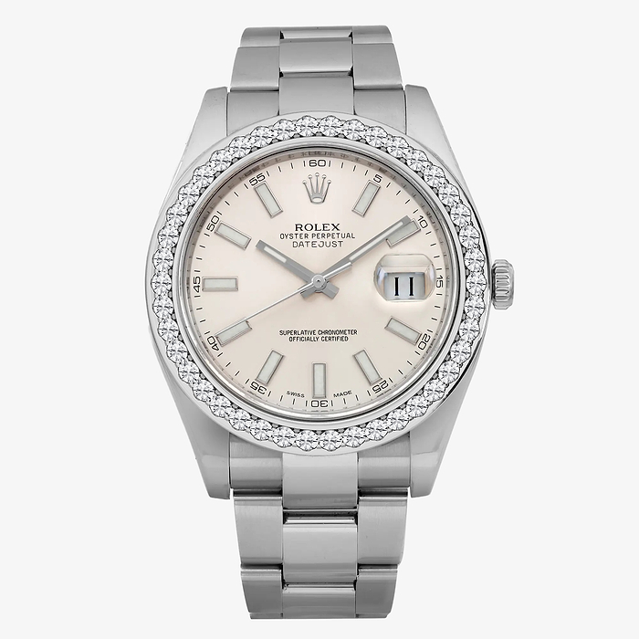 Rolex Datejust 41mm - 3 1/6 ctw Round Lab Grown Diamond  Rolex Watch