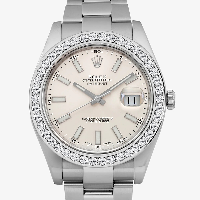 Rolex Datejust 41mm - 3 1/6 ctw Round Lab Grown Diamond  Rolex Watch
