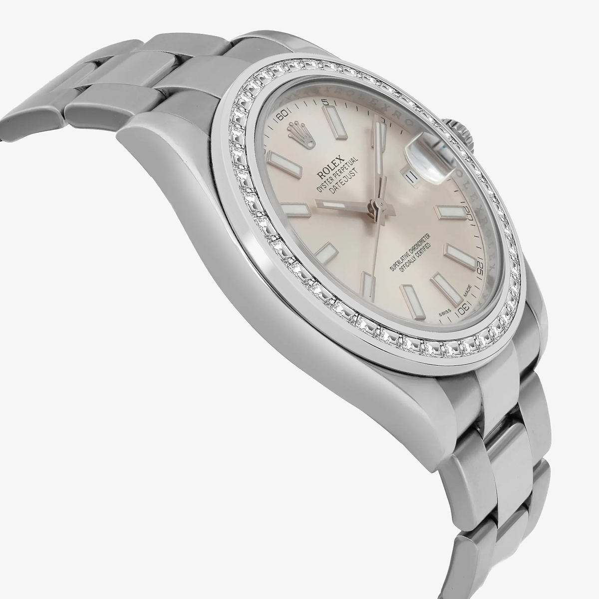 Additional Image 3 for  2 7/8 ctw Trapezoid Lab Grown Diamond  Rolex Watch