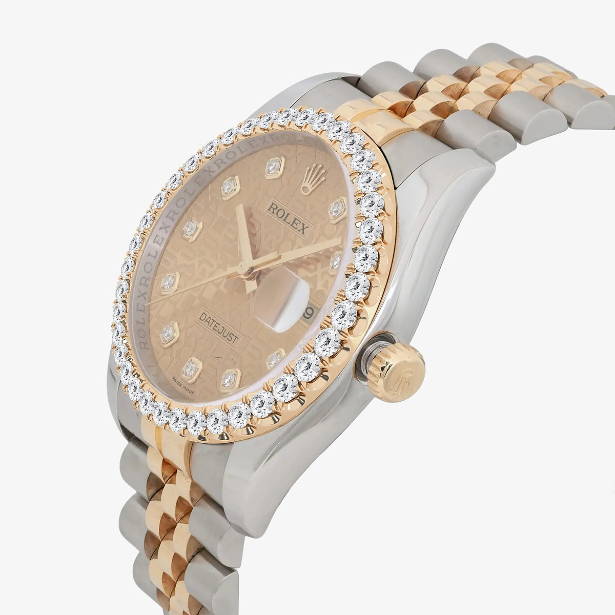 Additional Image 2 for  3 ctw Round Lab Grown Diamond  Rolex Watch