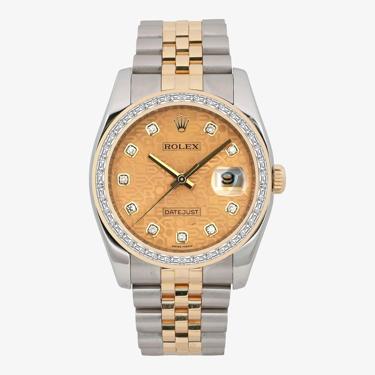 2 2/3 ctw Trapezoid Lab Grown Diamond  Rolex Watch
