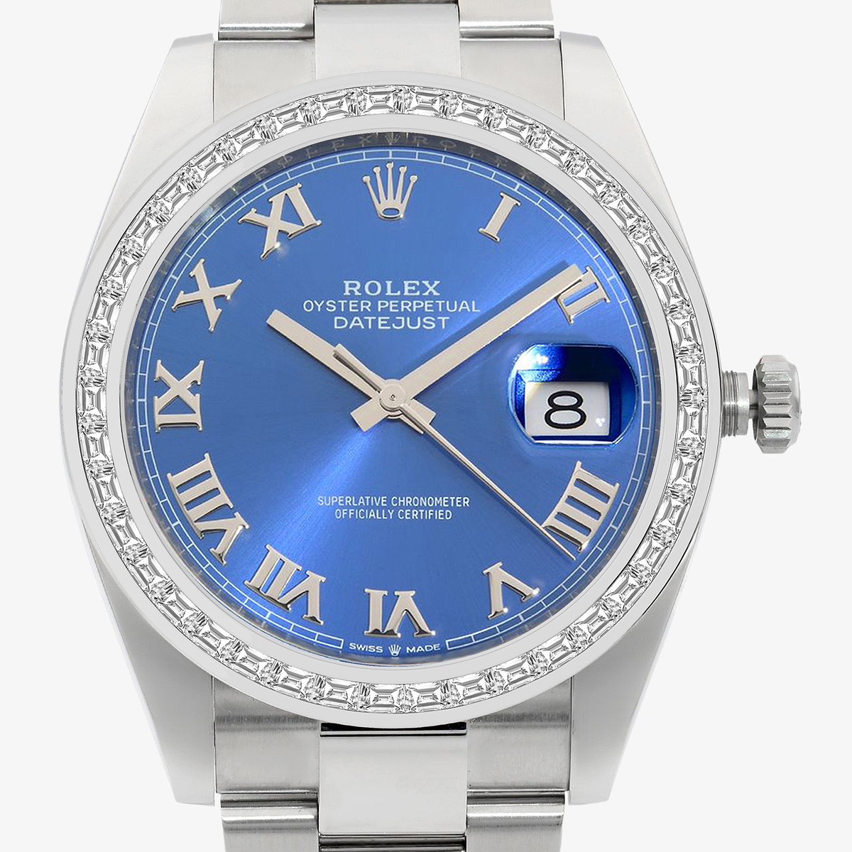 Additional Image 1 for  2 1/3 ctw Baguette Lab Grown Diamond  Rolex Watch