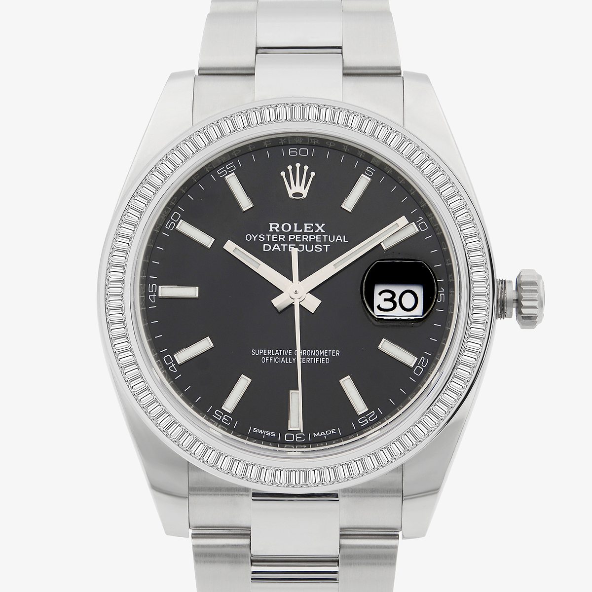Additional Image 1 for  2 1/3 ctw Baguette Lab Grown Diamond  Rolex Watch