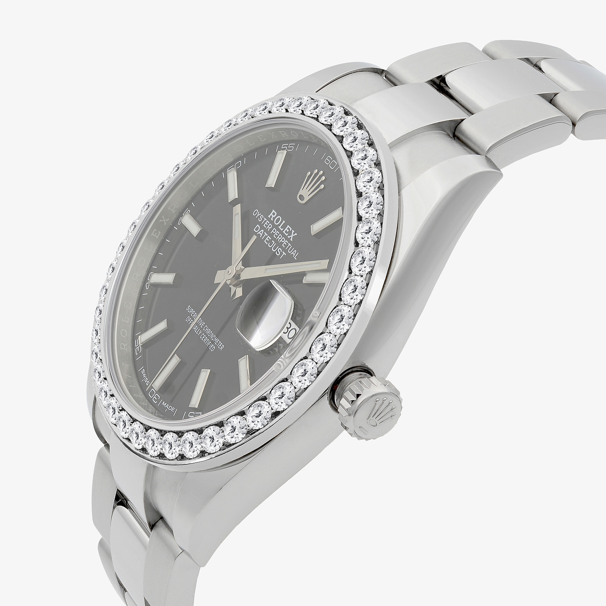 Additional Image 2 for  3 ctw Round Lab Grown Diamond  Rolex Watch