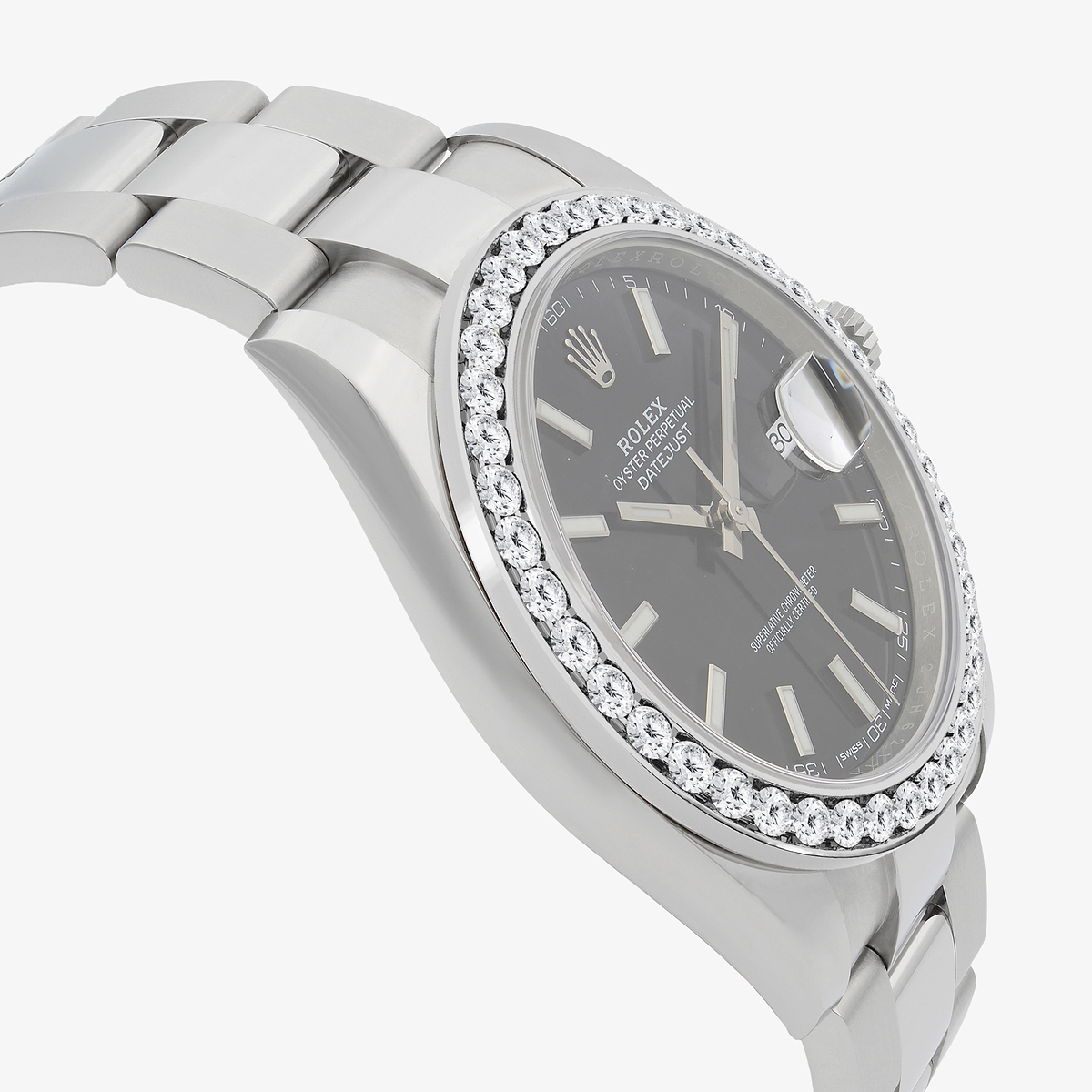 Additional Image 3 for  3 ctw Round Lab Grown Diamond  Rolex Watch