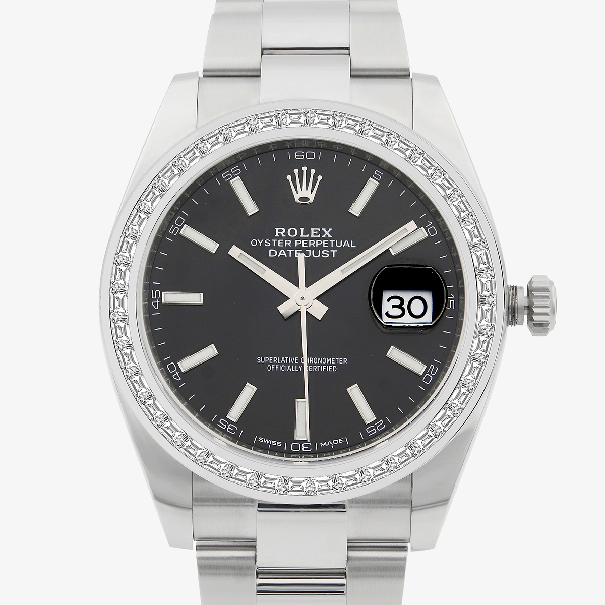 Additional Image 1 for  2 7/8 ctw Trapezoid Lab Grown Diamond  Rolex Watch