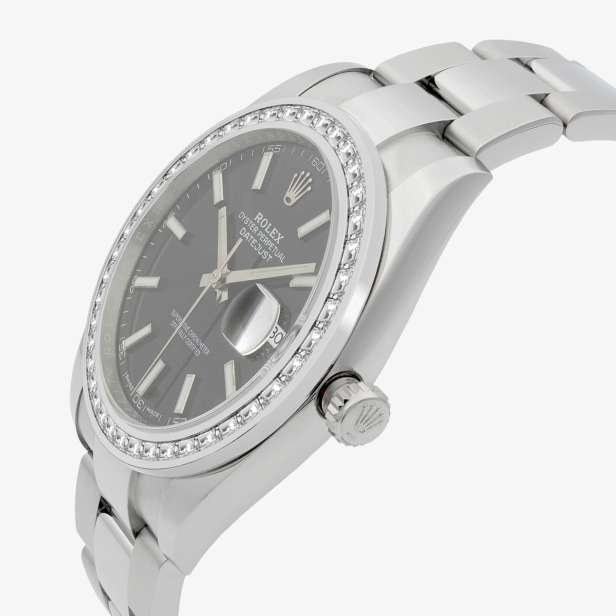 Additional Image 2 for  2 7/8 ctw Trapezoid Lab Grown Diamond  Rolex Watch