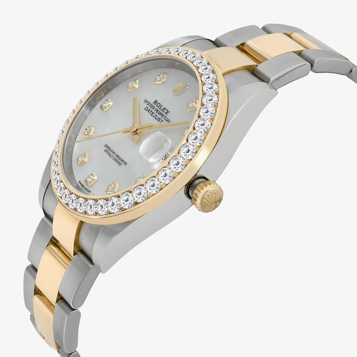 Additional Image 2 for  3 ctw Round Lab Grown Diamond  Rolex Watch