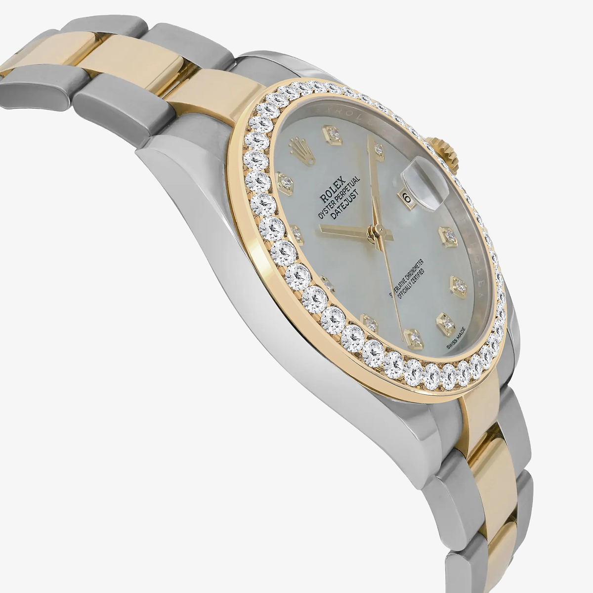 Additional Image 3 for  3 ctw Round Lab Grown Diamond  Rolex Watch