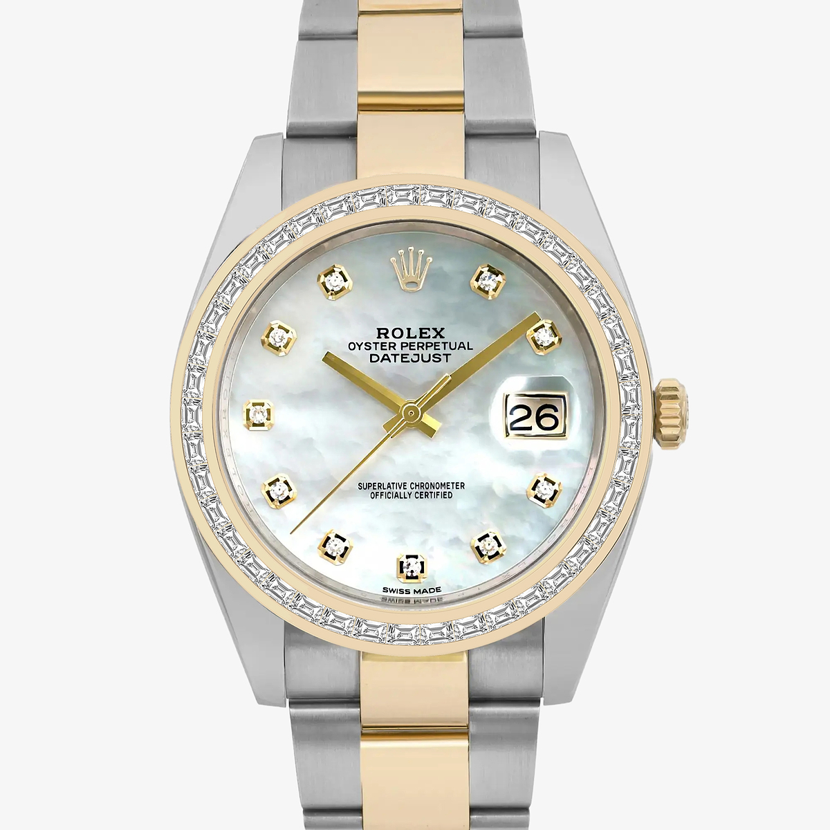 Additional Image 1 for  2 7/8 ctw Trapezoid Lab Grown Diamond  Rolex Watch