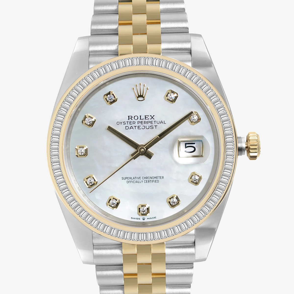 Additional Image 1 for  2 1/3 ctw Baguette Lab Grown Diamond  Rolex Watch