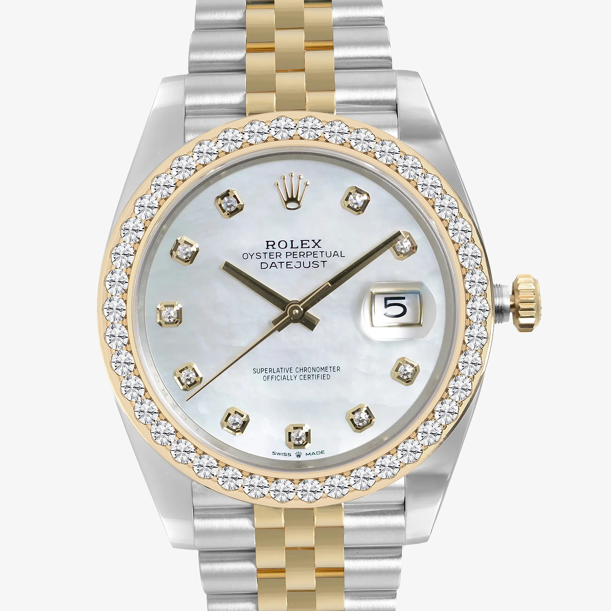 Additional Image 1 for  3 ctw Round Lab Grown Diamond  Rolex Watch
