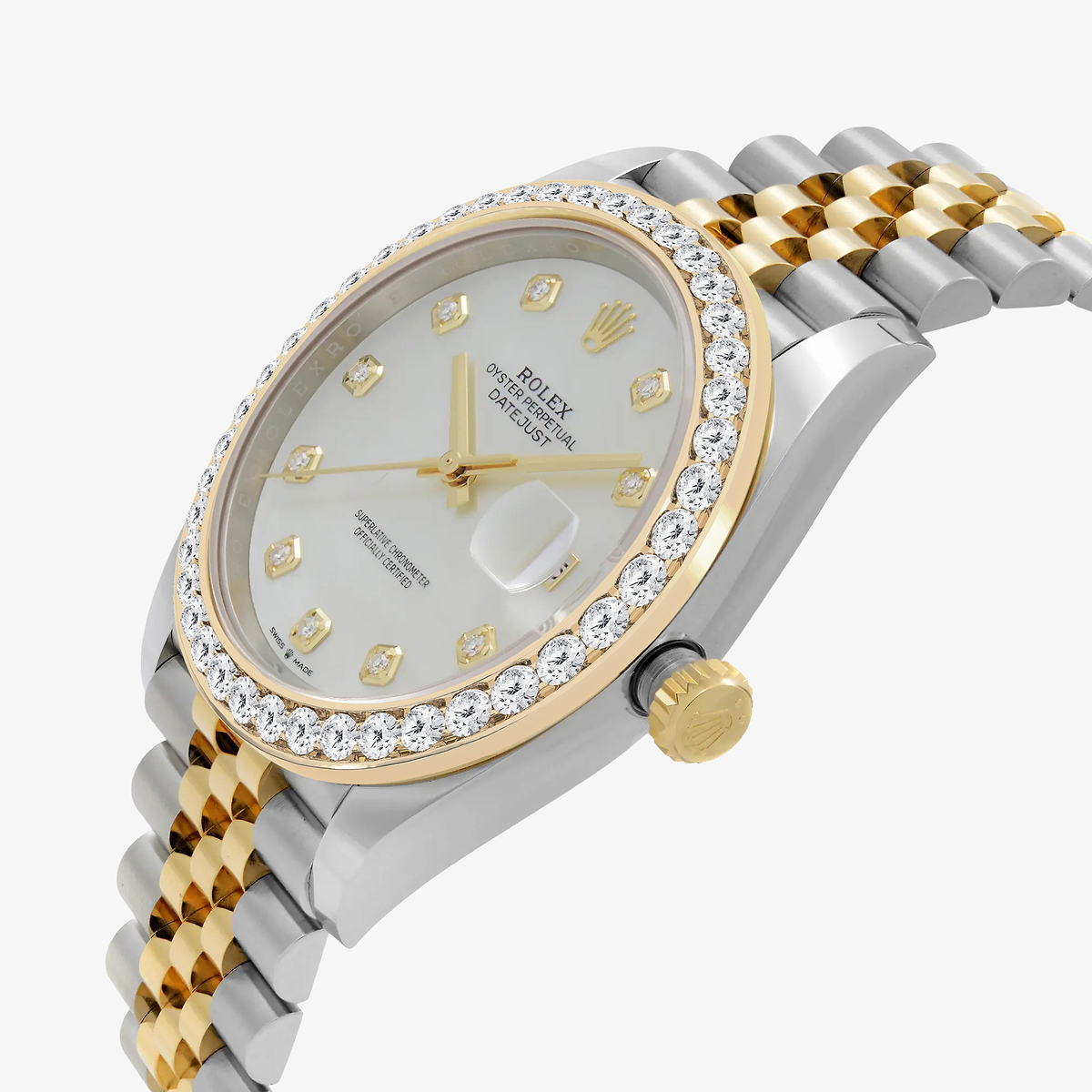 Additional Image 2 for  3 ctw Round Lab Grown Diamond  Rolex Watch