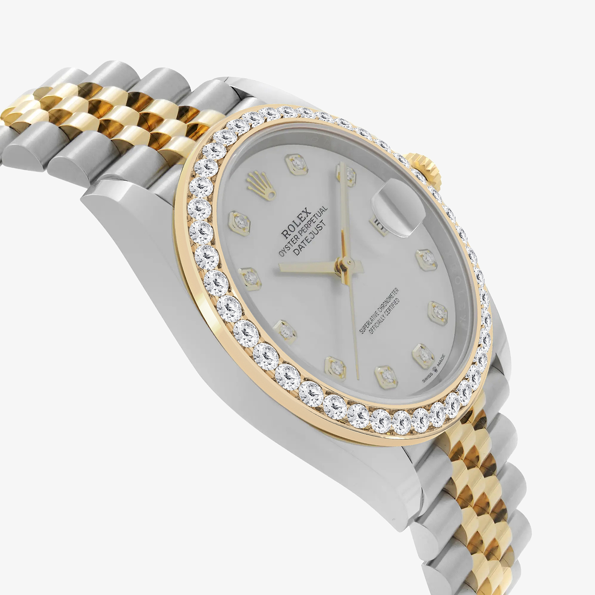 Additional Image 3 for  3 ctw Round Lab Grown Diamond  Rolex Watch