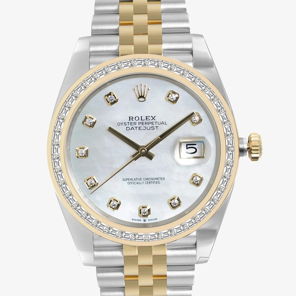 Additional Image 1 for  2 7/8 ctw Trapezoid Lab Grown Diamond  Rolex Watch