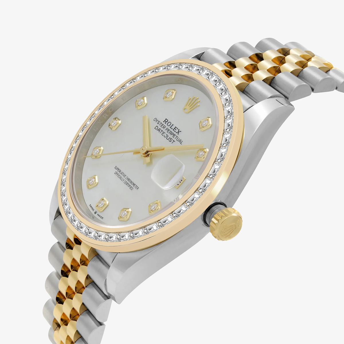 Additional Image 2 for  2 7/8 ctw Trapezoid Lab Grown Diamond  Rolex Watch