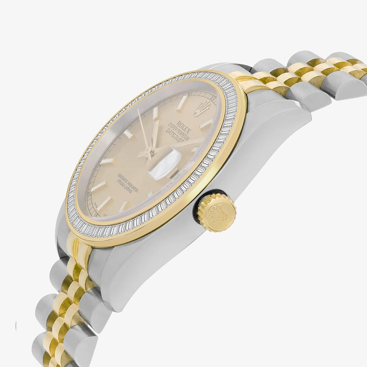 Additional Image 2 for  3 ctw Baguette Lab Grown Diamond  Rolex Watch