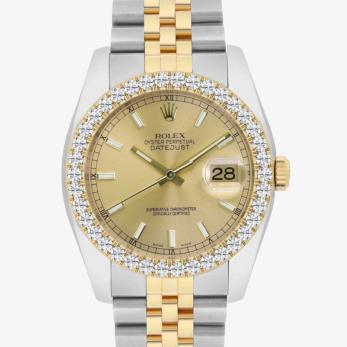 Additional Image 1 for  3 ctw Round Lab Grown Diamond  Rolex Watch