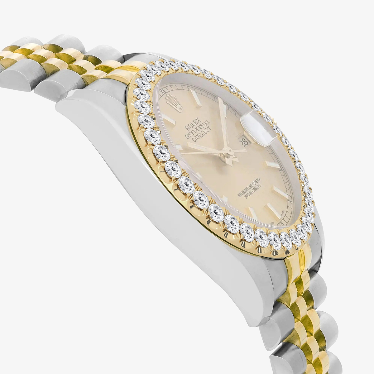 Additional Image 3 for  3 ctw Round Lab Grown Diamond  Rolex Watch