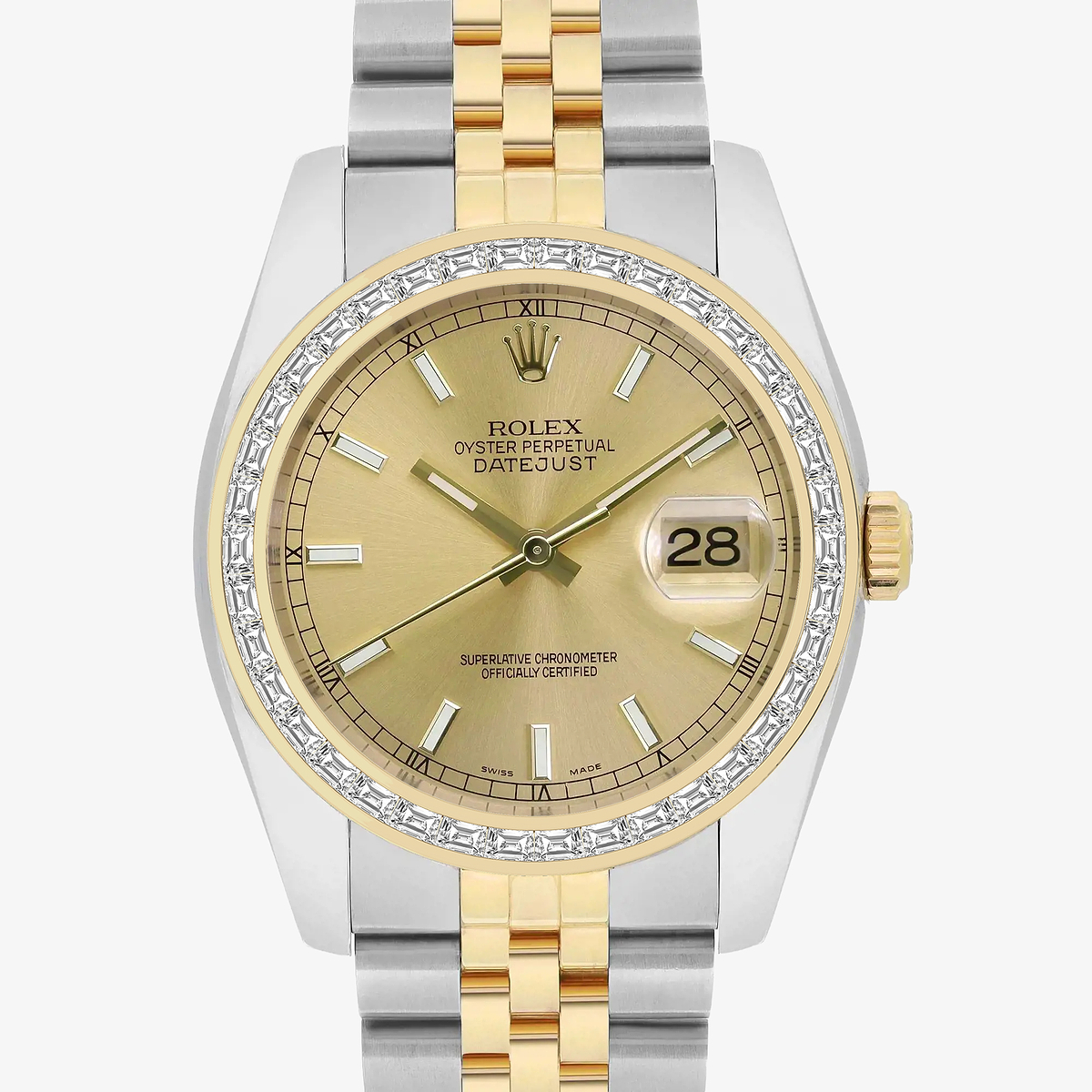 Additional Image 1 for  2 2/3 ctw Trapezoid Lab Grown Diamond  Rolex Watch